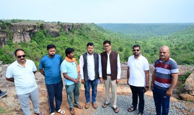 वित्त मंत्री  ओपी चौधरी ने मटनार बैराज परियोजना का किया निरीक्षण