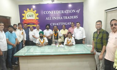 कैट छत्तीसगढ़ को मिला नया नेतृत्व, प्रदेशभर में संगठन विस्तार और व्यापारी हितों के लिए बनेगी मजबूत रणनीति