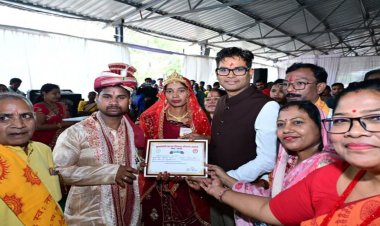 CG : सामूहिक विवाह सामाजिक समरसता और सादगी का प्रतीक, ओ.पी. चौधरी
