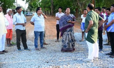 समयसीमा और गुणवत्ता पर फोकस: मंत्री राजवाड़े ने सड़क निर्माण कार्य का किया निरीक्षण