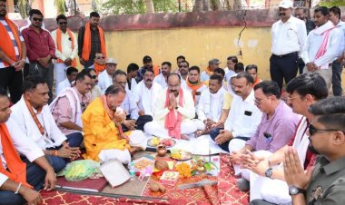 उप मुख्यमंत्री  अरुण साव ने हायर सेकंडरी स्कूल भवन का किया भूमिपूजन