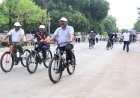 उप मुख्यमंत्री साव ने सायकल चलाकर फिट रहने और पर्यावरण संरक्षण का दिया संदेश