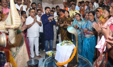 प्रधानमंत्री नरेंद्र मोदी जी के ऐतिहासिक 12 वर्ष पूर्ण होने पर विधायक अनुज शर्मा ने किया मुक्तेश्वर शिव मंदिर में भव्य रुद्राभिषेक और भंडारा