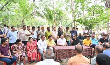 महावीर उद्यान बनेगा नागरिक सुविधाओं का आदर्श केंद्र, लापरवाही पर नहीं होगी कोई रियायत : राजेश मूणत