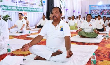 कोरिया में 12वां अंतरराष्ट्रीय योग दिवस: मंत्री रामविचार नेताम की मौजूदगी में हुआ भव्य योगाभ्यास