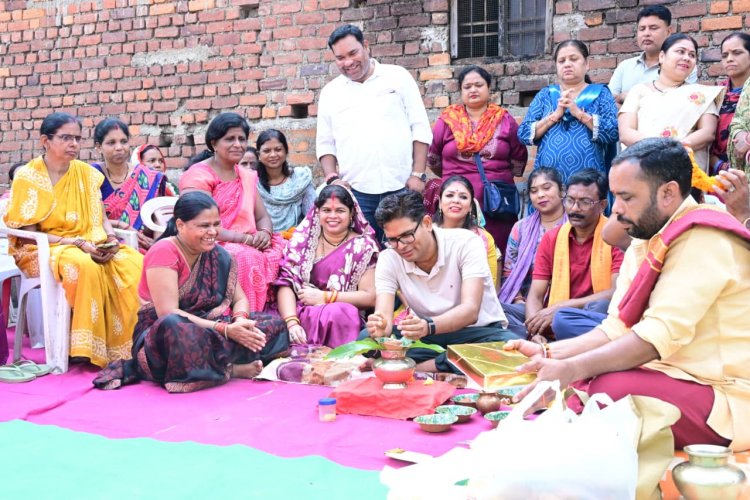 रायगढ़ वार्ड क्रमांक 26 को मिली सामुदायिक भवन की सौगात, वित्त मंत्री  ओ.पी. चौधरी ने किया भूमिपूजन