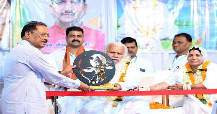 आध्यात्मिक मूल्यों से ही संभव है स्वस्थ और संस्कारित समाज का निर्माण : मुख्यमंत्री साय