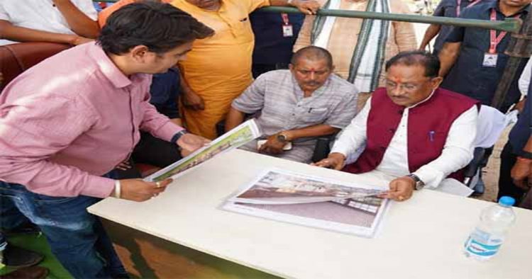 मुख्यमंत्री साय ने सलियाटोली में निर्माणाधीन नालंदा परिसर का किया निरीक्षण