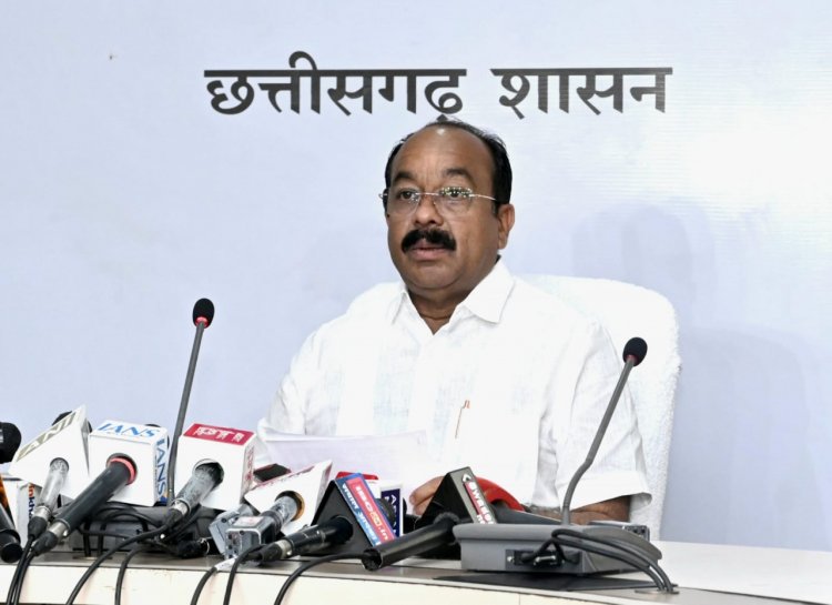उप मुख्यमंत्री  अरुण साव ने कैबिनेट की बैठक में लिए गए निर्णयों की जानकारी दी
