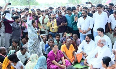 भाजपा सरकार की कार्रवाई के कारण नकटी गांव के अनेक गरीब परिवारों के आशियाने उजड़ गए।