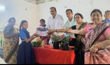 कन्या शाला में प्रवेश उत्सव हर्षोल्लास के साथ संपन्न