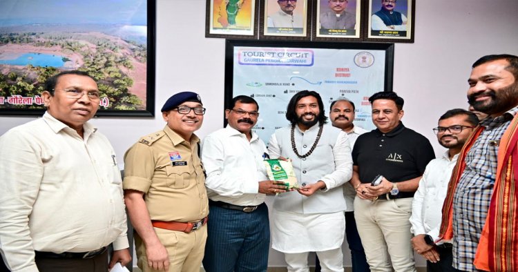 जिले की विशिष्ट पहचान विष्णुभोग चावल से मंत्री गुरु खुशवंत साहेब का सम्मान….