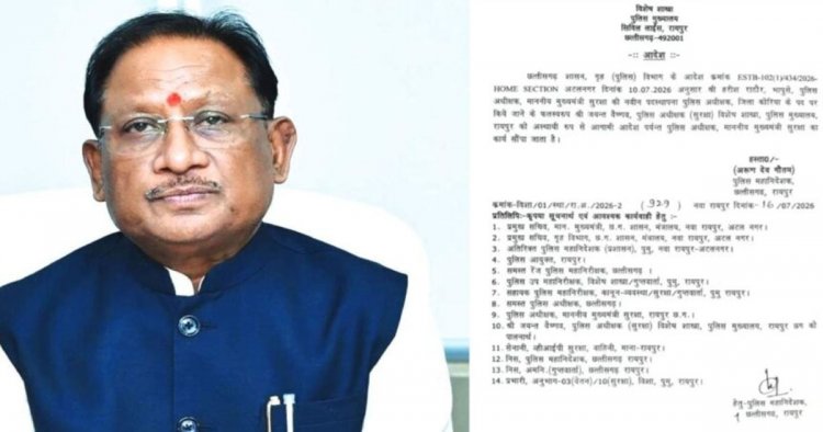 BREAKING : IPS जयंत वैष्णव बने मुख्यमंत्री सुरक्षा के नए SP, DGP अरुण देव गौतम ने जारी किया आदेश