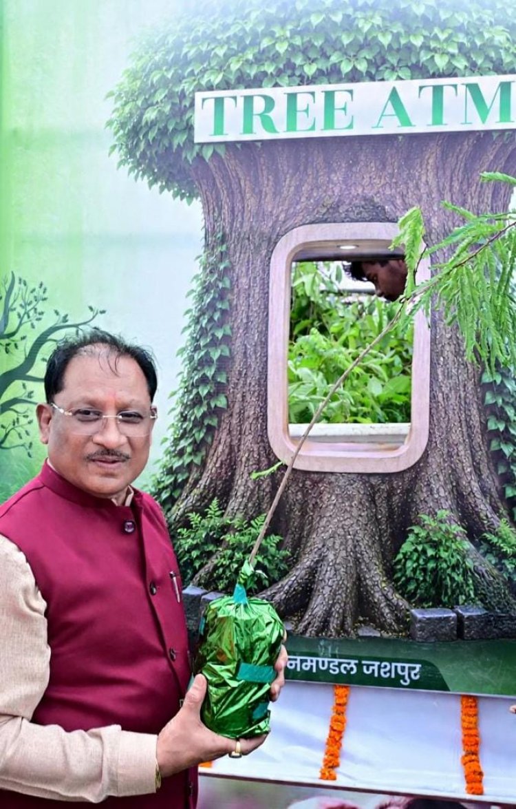आज लगाया गया हर पौधा आने वाली पीढ़ियों के सुरक्षित भविष्य का आधार बनेगा : मुख्यमंत्री साय