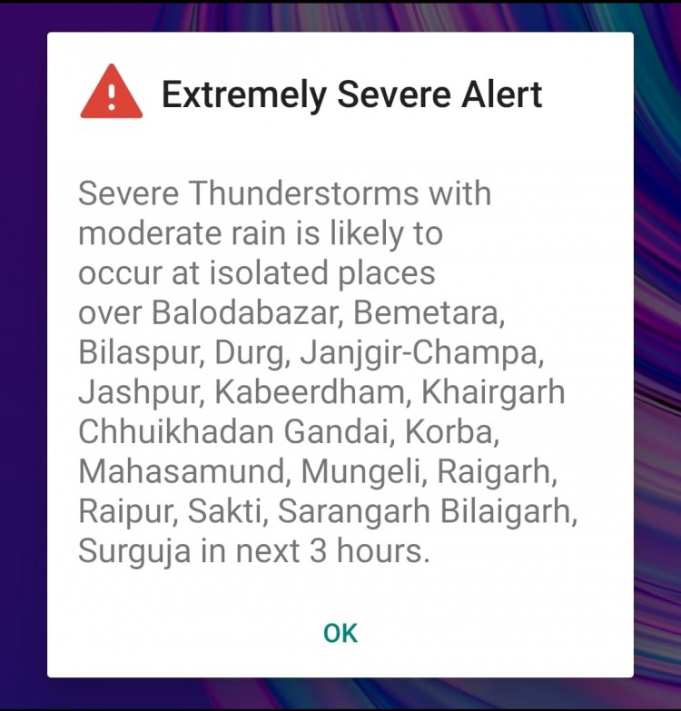 प्रदेशभर में मौसम विभाग का इमरजेंसी अलर्ट, तेज आवाज के साथ मोबाइल पर पहुंचा चेतावनी संदेश