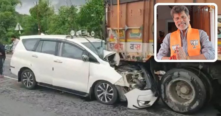सड़क हादसे में छत्तीसगढ़ के BJP प्रदेश अध्यक्ष घायल,ट्रक से टकराई इनाेवा कार