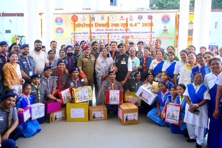 मंत्री श्रीमती लक्ष्मी राजवाड़े ने सैनिक भाइयों के लिए भेजे रक्षा सूत्र