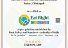 *जिला अस्पताल कांकेर की कैंटीन को मिला ‘ईट राइट कैंपस’ का 5-स्टार एक्सेम्प्लरी प्रमाण-पत्र*